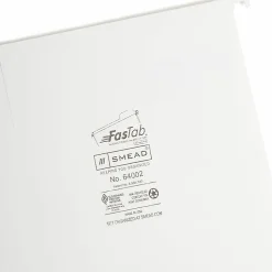 Smead® FasTab Hanging File Folders, Letter Size, White, Box Of 20 Folders