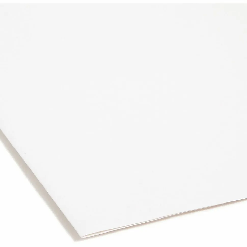 Smead® FasTab Hanging File Folders, Letter Size, White, Box Of 20 Folders