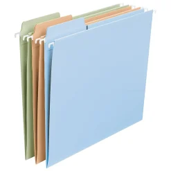 Smead® FasTab® Hanging File Folders, Letter Size, Assorted Colors, Pack Of 18