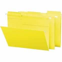 Smead® FasTab® Hanging File Folders, Letter Size, Yellow, Box Of 20