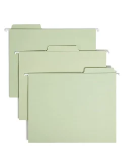 Smead® FasTab® Hanging File Folders, Letter Size, Moss, Pack Of 20