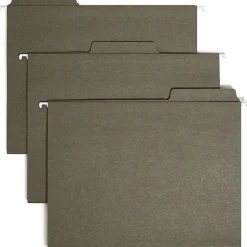 Smead® FasTab® Hanging Folders With 1/3-Cut Tabs, Letter Size, Standard Green, Box Of 20 Folders