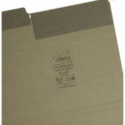 Smead® FasTab® Hanging Folders With 1/3-Cut Tabs, Letter Size, Standard Green, Box Of 20 Folders