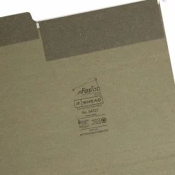 Smead® FasTab® Hanging Folders With 1/3-Cut Tabs, Letter Size, Standard Green, Box Of 20 Folders