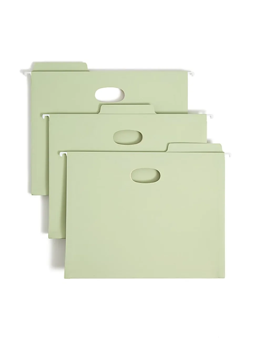 Smead® FasTab® 5 1/4" Hanging Pockets, Letter Size, Moss, Pack Of 9