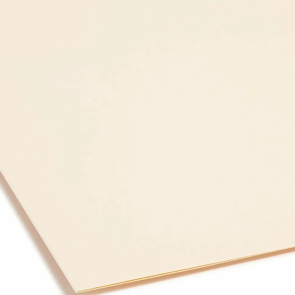 Smead® Fastener Folders With Reinforced Tab, 2" Capacity, 2 Fasteners, Legal Size,1/3-Cut Tab, Manila, Box Of 50