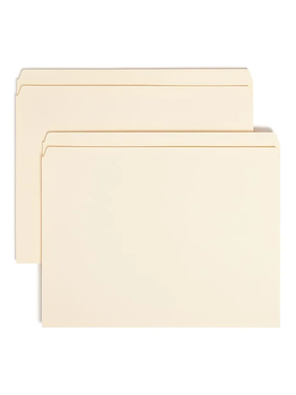 Smead® File Folders, Letter Size, Straight Cut, Manila, Pack Of 100