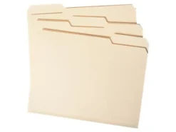 Smead® File Folders, Letter Size, 1/3 Cut, Manila, Pack Of 100 (10330)