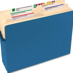 Smead® File Pocket Expanding Color Pockets, 3 1/2