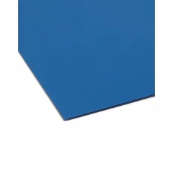 Smead® Hanging File Folders, 1/5-Cut Adjustable Tab, Letter Size, Navy, Box Of 25