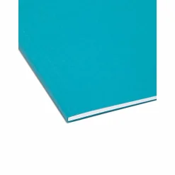 Smead® Hanging File Folders, 1/5-Cut Adjustable Tab, Letter Size, Teal, Box Of 25