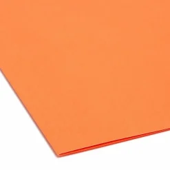 Smead® Hanging File Folders, 1/5-Cut Adjustable Tab, Letter Size, Orange, Box Of 25