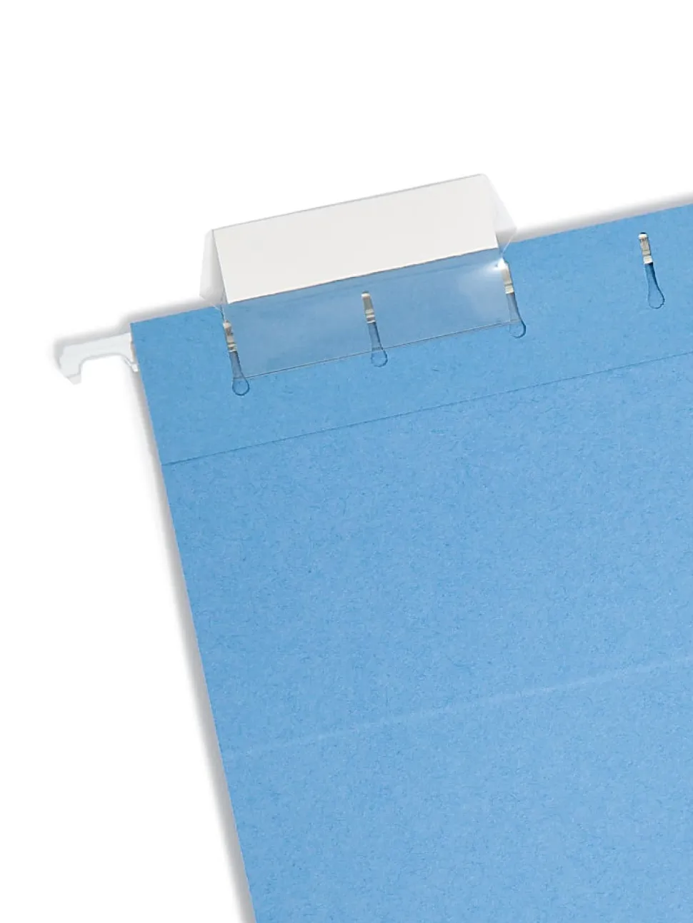 Smead® Hanging File Folders, 1/5-Cut Adjustable Tab, Letter Size, Blue, Box Of 25