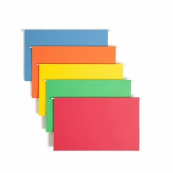 Smead® Hanging File Folders, 1/5-Cut Tabs, Legal Size, Assorted Bright Colors, Pack Of 25 Folders (64159)
