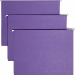 Smead® Hanging File Folders, Letter Size, Purple, Box Of 25 Folders