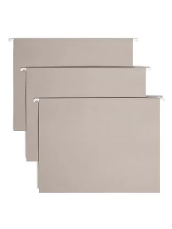 Smead® Hanging File Folders, Letter Size, Gray, Box Of 25 Folders