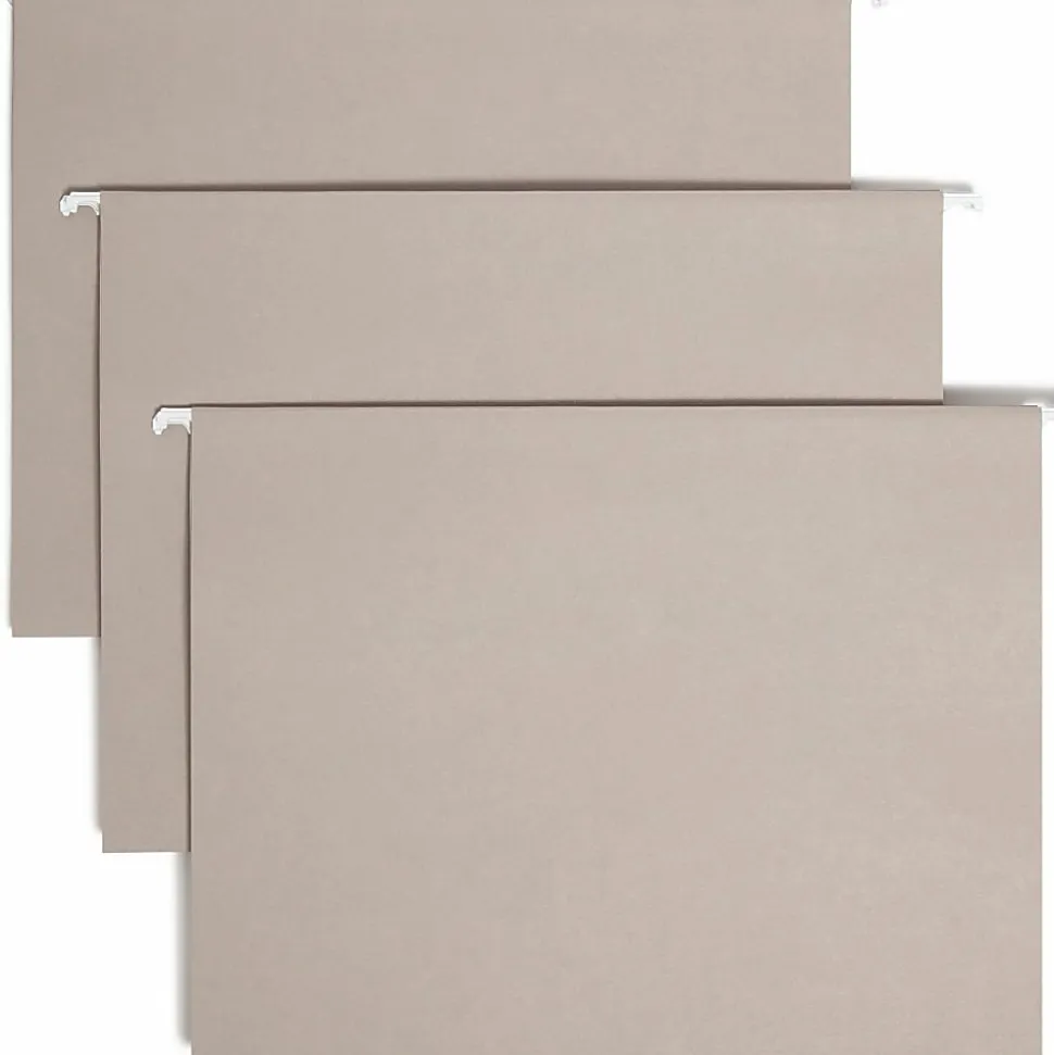 Smead® Hanging File Folders, Letter Size, Gray, Box Of 25 Folders