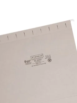 Smead® Hanging File Folders, Letter Size, Gray, Box Of 25 Folders