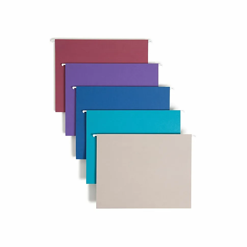 Smead® Hanging File Folders, Letter Size, Assorted Colors, Box Of 25 Folders