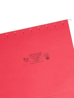 Smead® Hanging File Folders, Letter Size, Red, Box Of 25 Folders