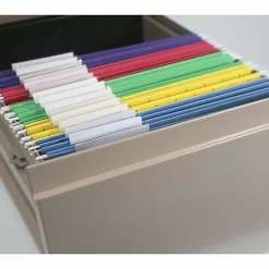 Smead Hanging File Folders With Adjustable Tabs, Letter Size, 1/3 Cut, Assorted Colors, Box Of 25