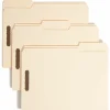 Smead® Heavyweight Manila Fastener Folders, Letter Size, Pack Of 50