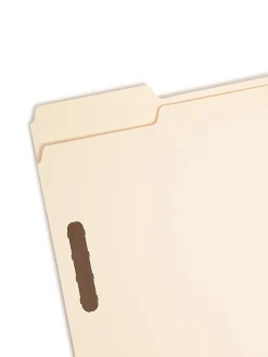 Smead® Heavyweight Manila Fastener Folders, Letter Size, Pack Of 50