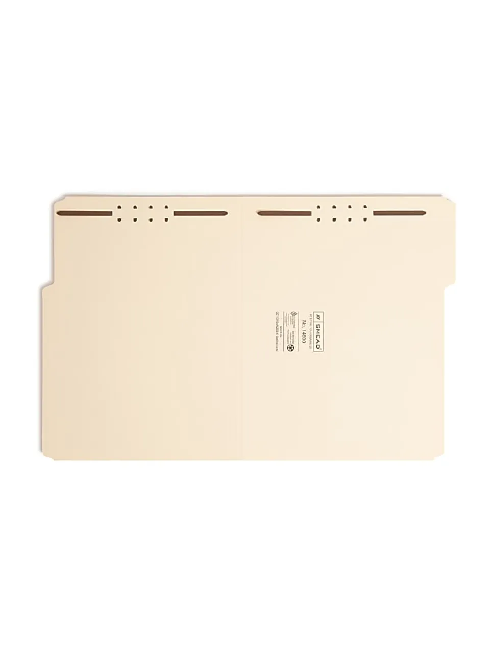 Smead® Heavyweight Manila Fastener Folders, Letter Size, Pack Of 50