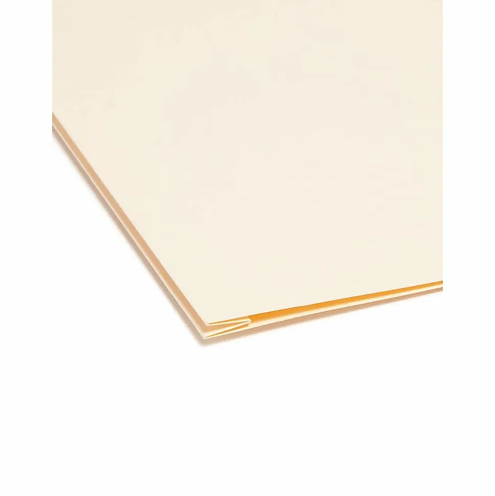 Smead® Heavyweight Top-Tab Expansion Folders, Letter Size, Manila, Box Of 50