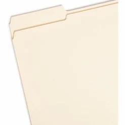 Smead® Heavyweight Top-Tab Expansion Folders, Letter Size, Manila, Box Of 50