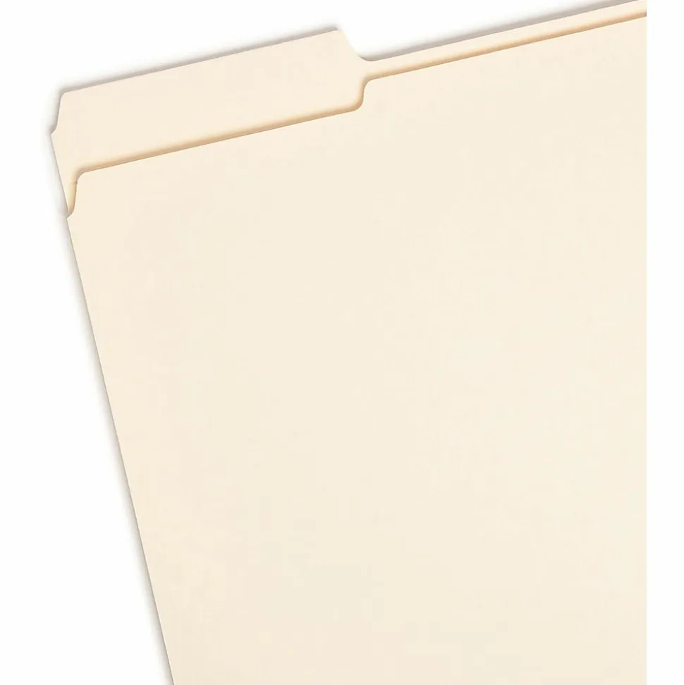 Smead® Heavyweight Top-Tab Expansion Folders, Letter Size, Manila, Box Of 50