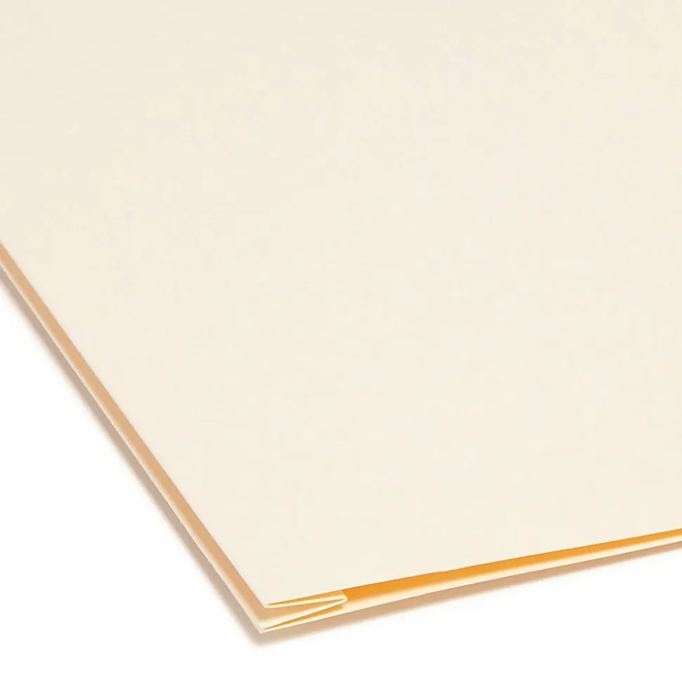 Smead® Heavyweight Top-Tab Expansion Folders, Letter Size, Manila, Box Of 50