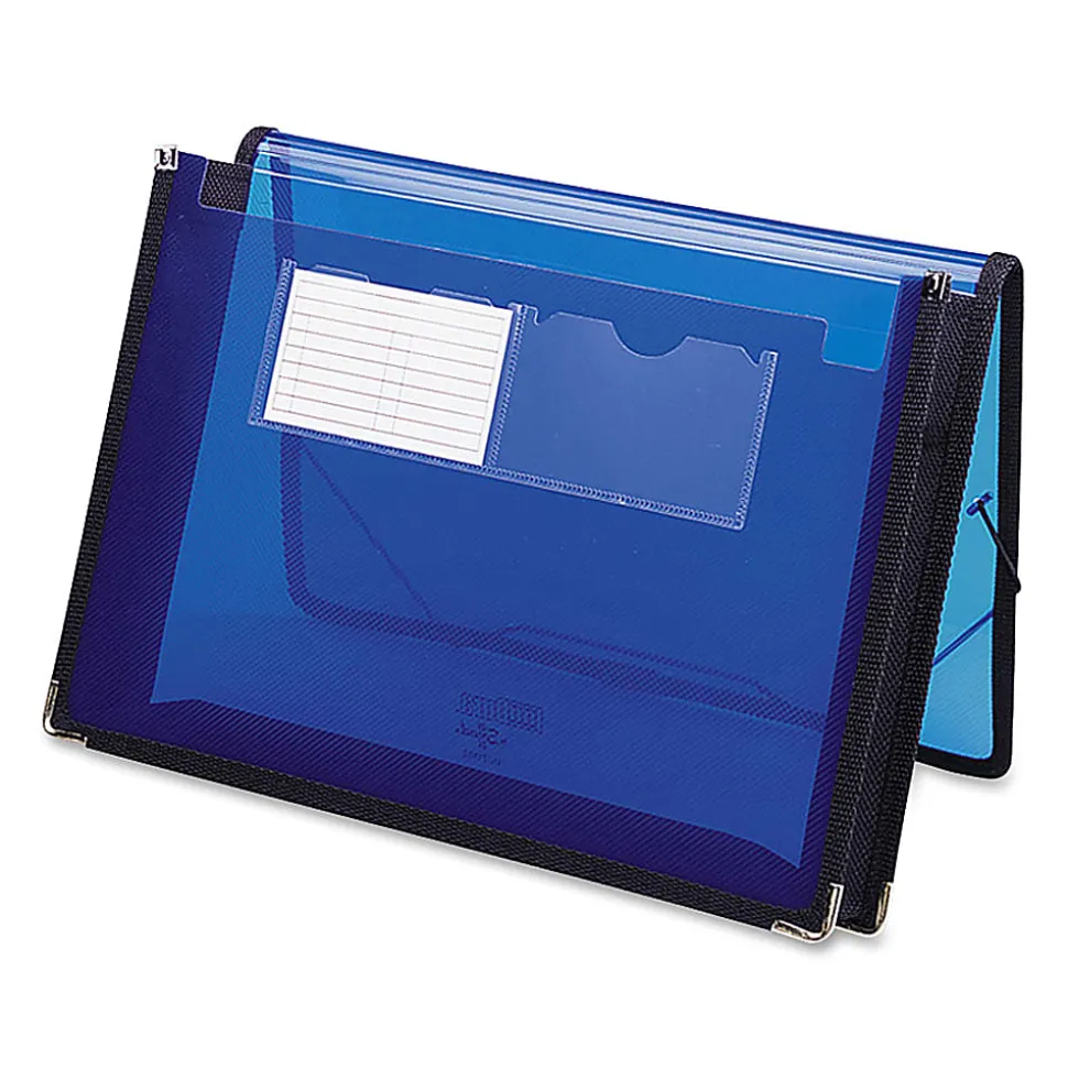 Smead® Inndura UltraColor Expanding Wallet, Letter Size, 5 1/4" Expansion, Blue