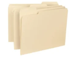 Smead® Interior Folders, 1/3 Cut, Letter Size, Manila, Box Of 100