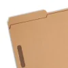Smead® Kraft Reinforced Tab Fastener Folders, Legal Size, 1/3 Cut, Pack Of 50