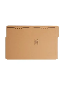 Smead® Kraft Reinforced Tab Fastener Folders, Letter Size, 1/3 Cut, Pack Of 50