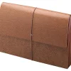 Smead® Leather-Like Expanding Wallet, Legal Size, 30% Recycled, Brown