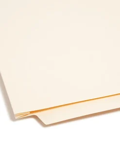Smead® Manila End-Tab Expanding Folders, 1 1/2