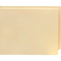 Smead® Manila End-Tab Pocket Folders, Straight Cut, Letter Size, Pack Of 50