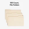 Smead® Manila File Folders, Legal Size, 1/3 Cut, Pack Of 100 (15330)