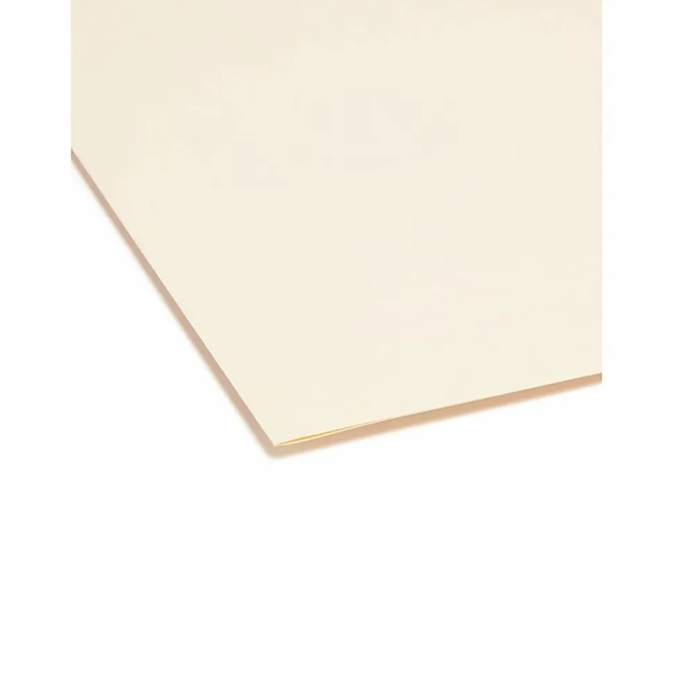 Smead® Manila File Folders, Legal Size, 1/2 Cut, Box Of 100