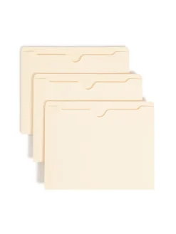 Smead® Manila File Jackets, Reinforced Tab, 9 1/2