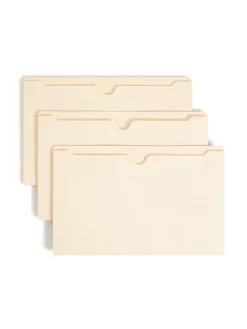 Smead® Manila File Jackets, Reinforced Tab, 2” Expansion, Legal Size, Box Of 50 (76560)