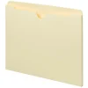 Smead® Manila File Jackets, Single-Ply Tab, 9 1/2" x 11 3/4", Pack Of 100