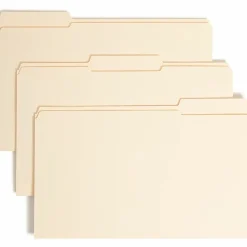 Smead® Manila Folders With SafeSHIELD® Coated Fasteners, Legal Size, Box Of 50