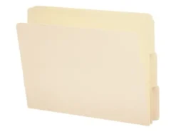 Smead® Manila Reinforced End-Tab Folders, 1/3 Cut, Letter Size, Pack Of 100