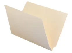 Smead® Manila Reinforced End-Tab Folders, Straight Cut, Legal Size, Pack Of 100