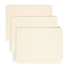 Smead® Manila Reinforced End-Tab Folders, Straight Cut, Letter Size, Pack Of 100 (24110)