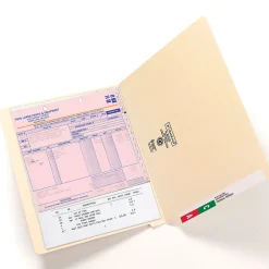 Smead® Manila Reinforced End-Tab Folders, Straight Cut, Letter Size, Pack Of 100 (24110)