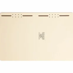 Smead® Manila Reinforced Tab Fastener Folders With Two Fasteners, 1